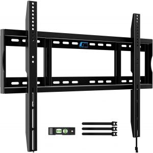 VornixorSarlshop-Support Mural Fixe Robuste pour TV, jusqu'&agrave; 120 kg, pour TV Plats incurv&eacute;s 42-100 Pouces, pour Goujons de 16/18/24 Pouces, VESA 800 x 600 mm, Profil Bas, Gain de Place pour LCD, LED, - Neuf