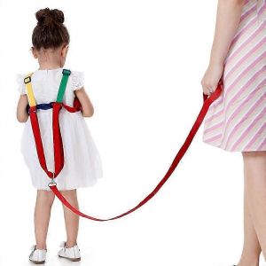 Laisse Et Harnais Pour Tout-Petits Pour La Sécurité Des Enfants,Harnais De Marche Pour Bébé 2 En 1 Anti-Perte De Poignet Pour Enfants De 1 À 5 Ans (Coloré) - Neuf