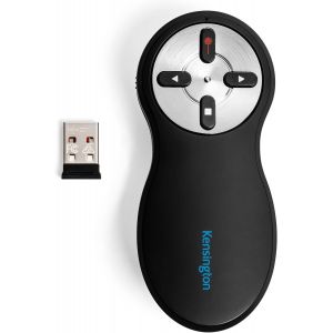 JEXNOVASHOP-T&eacute;l&eacute;commande de Pr&eacute;sentation USB Sans Fil avec Pointeur Laser Rouge, Compatible avec Windows & macOS - Port&eacute;e 20m (33374EU) - Neuf