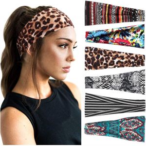 6 Pi&egrave;ces Bandeau Cheveux Pour Femme Yoga Courir Bandeaux Sport Entra&icirc;nement Bandeaux Mignon Accessoire - Neuf