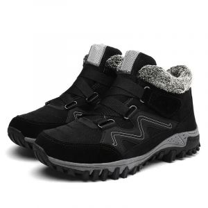 Bottines Pour Hommes / Femmes Avec Doublure Chaude Et Semelle En Caoutchouc Antid&eacute;rapante D'hiver Approvisionnement 36,Pieds Noir - Neuf