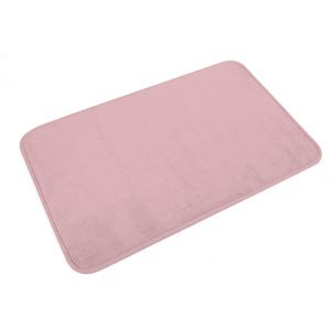 KAL-, Tapis De Bain (45 X 75 Cm) Vitamine Rose Poudre, Microfibre - Neuf