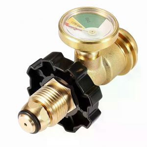 Jauge de réservoir de propane Adaptateur Indicateur de niveau Raccords universels en laiton Convertir POL en QCC1 Type 1 - Neuf