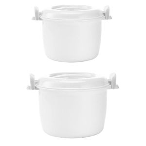 Cuiseur &agrave; riz micro-ondes Petite bo&icirc;te &agrave; lunch multifonctionnelle Cuiseur &agrave; micro-ondes Isolation Bo&icirc;te &agrave; lunch Bento - Neuf