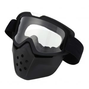 Lunettes De Motocross Coupe-Vent Uv400, Lunettes De Soleil Antibuee Transparentes - Neuf