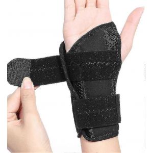 Attelle De Poignet Du Canal Carpien Pour La Tendinite Arthrite,Attelle De Poignet Respirante Attelle De Nuit Support De Nuit Bretelles R&eacute;glables-L-Droitiers-Noir - Neuf
