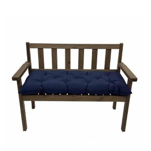 Coussins Pour Chaises D'exterieur, Coussin Capitonne Pour Banc De Jardin, 101,6 Cm X 50,8 Cm, Bleu Marine - Neuf