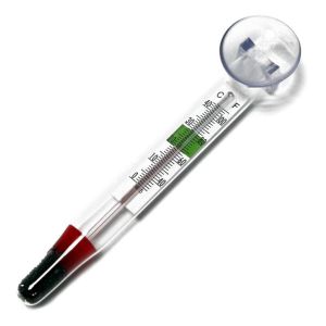 2pcs Thermomètre Aquarium, Thermomètre D'aquarium, Thermomètre D'aquarium En Verre Avec Ventouse - Neuf
