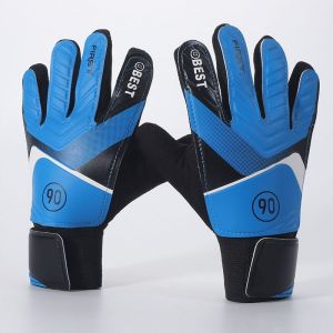 Les Enfants De Gants De Gardien De But, Une Excellente Protection Des Doigts Et De La Poignée. Enfants Garçons Filles De Soccer, Gants De Gardien De But, Bleu, S'adapte Mains 16-17cm. - Neuf