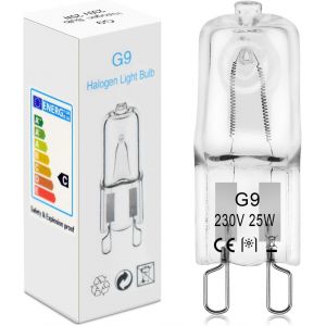 Ampoule Halogene G9(4 Pièces) 25w 230v 2800k Sans Scintillement Dimmable,Lampe Salon Halogène,Ampoule Four G9 25w 300 Degré Pour Hotte De Cuisine,Four,Plafonnier,Bain,Spots,Appliques Murales - Neuf