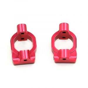 Alliage d'aluminium avant c moyeu support roulette bloc c si&egrave;ge pour 104001 1/10 accessoires de mise &agrave; niveau de voiture RC, rouge 2pcs - Neuf