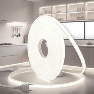 Subzonal-Ruban Led Cob 2m 220v Blanc Froid 6000k Exterieur Bande Imperm&eacute;able Etanche Ip65 320leds/M Flexible Recoupable N&eacute;on Ruban Led Pour Int&eacute;rieur Et Ext&eacute;rieur Chambre Cuisine Maison Escalier - Neuf