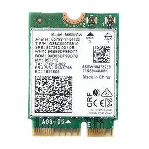 1730Mbps pour Intel Dual Band Wireless AC 9560 Desktop Kit Bluetooth 5.0 802.11Ac M.2 CNVI 9560NGW Wi - Neuf