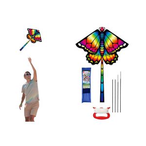 Cerf-Volant Delta Pour Enfants Et D&eacute;butants Avec Queue, Cerf-Volant De Plage Monofilament, Motif Requin, Facile &Agrave; Piloter - Neuf