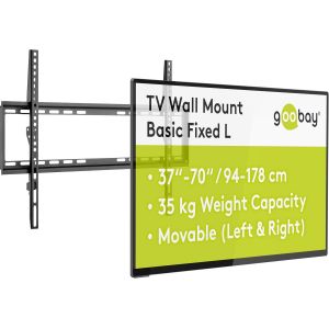 49732 Support Mural TV pour écrans et téléviseurs de 37-70 Pouces (94-178 cm) / Fixation Murale TV avec Une capacité de Charge Max. 35 kg accroche/Television Mural VESA 400 x 400 / Noir.[S566] - Neuf