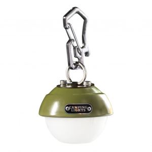 Lampe De Camping Etanche, Luminosite Reglable, Chargement Usb, Petite Lampe Mignonne Avec Crochet, Motif Fraise Vert Militaire - Neuf