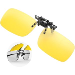Lunettes De Soleil À Clipser - Polarisées - Vision Hd - Compatibles Avec Toutes Les Lunettes - Pour Homme Et Femme - Pour La Conduite De Nuit, La Pêche, Le Ski, La Course À Pied, Le Cyclisme - Neuf