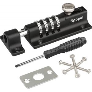 Loquet De Verrouillage &Agrave; Combinaison,[Avec Un Tournevis] Verrou De Porte &Agrave; Code, Imperm&eacute;able Verrou &Agrave; Combinaison &Agrave; 4 Chiffres Avec Vis De Fixation De S&eacute;curit&eacute; Pour Armoire, Garage, Hangars - Neuf