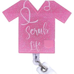 Porte-Badge R&eacute;tractable, Mignon et Dr&ocirc;le pour Carte d'Identit&eacute; d'Infirmi&egrave;re, Badge d'Identification M&eacute;dicale avec Visage Souriant pour Femmes M&eacute;decins Infirmi&egrave;res - Neuf