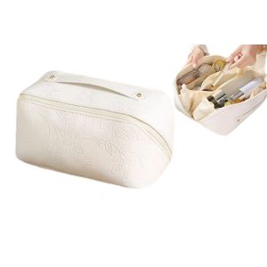 Grande trousse de toilette de voyage blanche - Neuf