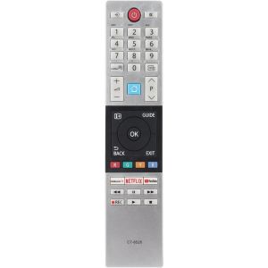 Ct-8528 Télécommande Compatible Avec Toshiba Tv 43V5863 49V5863 55V5863 55V6863Da 32L3863Da 32W3863Da 39L3863Dg 40L2863Db 43L2863Db Remplacement Contrôleur Avec Netflix Youtube Touches - Neuf