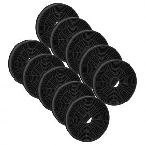 vhbw 10x Filtres &agrave; charbon actif compatible avec Jan Kolbe Triton75.2CN 101106403 hotte aspirante - 16 cm - Neuf