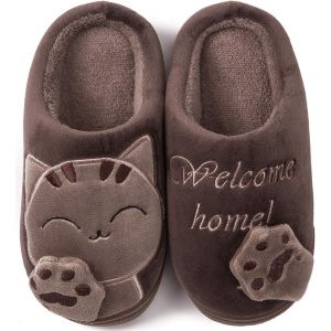 IHKHU-Mignon Dessin Animé Chaussons Maison Mixte Enfant Hommes Femmes Hiver Peluche Douce Pantoufle d'intérieur Confort Chaud Coton Chaussures pour la Maison - Neuf