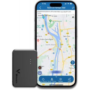 NouvelHorizonstore-Mini GPS Tracker Voiture Cach&iquest;&iquest; Suivi en Temps r&iquest;&iquest;el Traceur GPS Magn&iquest;&iquest;tique pour Auto/Enfant/Personnes ag&iquest;&iquest;es/Chien/Moto/Chat/Chien,Rechargeable 60 Jours Autonomie,Abonnement requis - Neuf