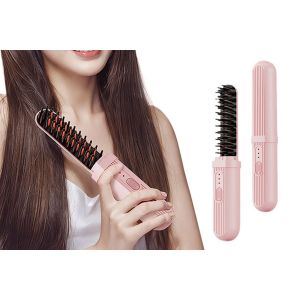 Brosse Lissante &Eacute;lectrique Avec Technologie Ionique N&eacute;gative Et Design Portable - Neuf