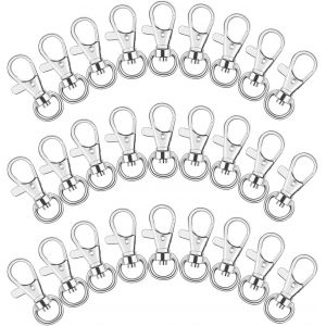 Checarzhn--No1-Lot De 150 Mousquetons Pivotants Pour Porte-Clés - Neuf