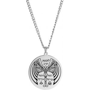 Kal-T&eacute;tragramme Collier Yhvh Yhwh J&eacute;hovah Collier Yeshua B&eacute;ni Des Pri&egrave;res Pendentif H&eacute;breu Bible Noms De Dieu Religieux Bijoux Seigneur Amulette Pour Les Chr&eacute;tiens Juifs - Neuf