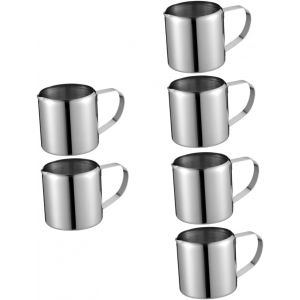 Lot De 3 Tasses &Agrave; Caf&eacute; En Acier Inoxydable Pichets Et Tasses &Agrave; Sauce Pour Latte 2 Pi&egrave;ces X 3 - Neuf