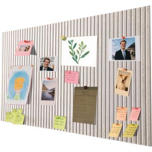 KALANKA-Tableau Liege Mural, 60 x 40 cm Tableau d'affichage d&eacute;coratif en feutre avec ruban adh&eacute;sif, panneau liege mural affichage photo vision board pour &eacute;cole, maison, cuisine, bureau - Neuf