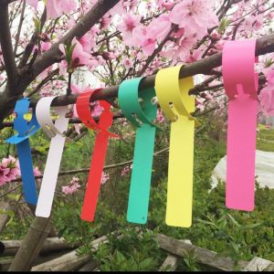 120 Pi&egrave;ces, 20x2cm, Six Couleurs, &Eacute;tiquette De Jardinage En Couleur, &Eacute;tiquette En Plastique, &Eacute;tiquette Suspendue Pour Potager, Couleur - Neuf