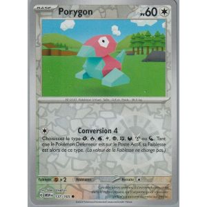 Carte Pok&eacute;mon - Porygon - 137/165 - Reverse - Ev3,5 151 Mew - Neuf