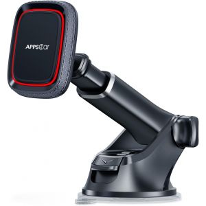 Support T&eacute;l&eacute;phone Voiture Magn&eacute;tique, pour Tableau Bord/Pare-Brise Support, Porte T&eacute;l&eacute;phone Voiture avec Bras T&eacute;lescopique R&eacute;glable, 6 Aimants Puissants pour Tous Les T&eacute;l&eacute;phones Portables - Neuf