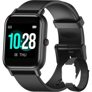 Kyaoayo-Montre Connectée Pour Femme, Moniteur De Fitness, 1,83 Pouces, Moniteur De Sommeil, Spo2, Fréquence Cardiaque, Notifications De Mes S - Neuf