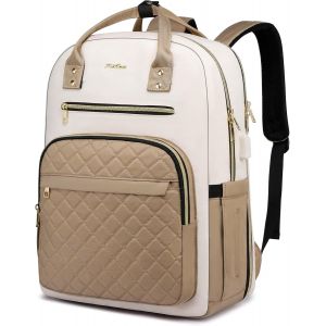 LETNERNY-Sac À Dos Pour Femme Avec Poignée, Sac À Dos Scolaire Pour Femme - Sac À Dos Scolaire Pour L'École, Le Collège, Le Bureau, Le Travail, La Ville - Neuf