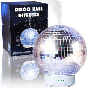 Disco Ball Diffuser Rotatif - Diffuseur D'huiles Essentielles En Aromath&eacute;rapie Pour La Maison, Le Bureau, Mignonne D&eacute;coration &Agrave; Boule Disco | Diffuseur 300 Ml - Neuf
