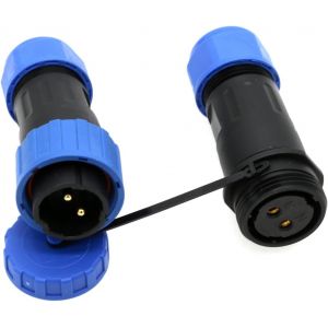 TY20 Connecteur &agrave; 2 broches sans soudure &agrave; vis &eacute;tanche &agrave; d&eacute;connexion rapide du panneau C&acirc;ble m&acirc;le femelle pour alimentation solaire &eacute;lectrique ext&eacute;rieure.[M507] - Neuf