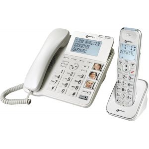 Amplidect 295 Combi - T&eacute;l&eacute;phone Amplifi&eacute; Filaire Et Son Combin&eacute; Additionnel Avec R&eacute;pondeur, Sonnerie Puissante Et Grosses Touches Pour S&eacute;niors - Perte Auditive Faible Ou Moyenne - Version Fr - Neuf