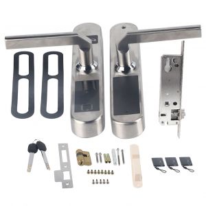 Serrure electronique intelligente, clavier a ecran tactile, mot de passe numerique, empreinte digitale, serrure de porte - Neuf