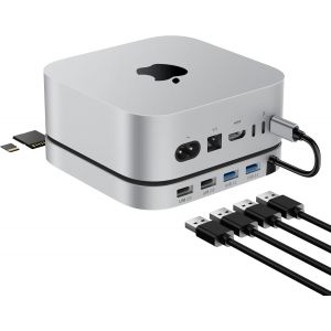 Station D'Accueil Mac Mini M4 Avec Boîtier Ssd M.2 Nvme/Sata, Pour Mac Mini M4/M4 Pro 2024, Concentrateur M4 Avec 2 Ports Usb 3.2 10 Gbit/S, 2 Usb 2.0, Lecteurs Micro/Sd (104 Mbps), Lecteurs - Neuf