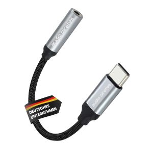 KALANKA-C&acirc;ble HiFi USB-C vers jack | Adaptateur AUX USB-C avec convertisseur D/A | Prise jack 3,5 mm | Compatible avec iPhone 15 Pro/Max, Galaxy S24/S23/S22, iPad Pro (1 pi&egrave;ce, prise femelle - Neuf