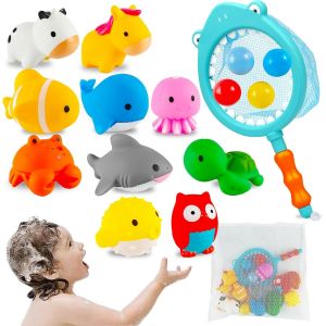 KAL-16 Pièces Jouets De Bain Pour Bébé, Squirt Pour Enfant, Piscine, Douche Pour Garçon Fille, 12 3 4 Ans - Neuf