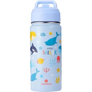 Shiba-Bouteille D'eau Pour Enfant Avec Paille - Gourde Isotherme 500 Ml - Thermique - Conçu Pour L'école, Le Jardin D'enfants Et L[2 - Neuf