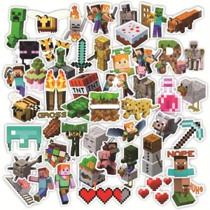 100 Autocollants Miner Pour Enfants, Gamer Stickers, Autocollants Imperméables Pour Ordinateurs Portables,Tablettes,Bouteilles D'eau,Tasses,Skateboards,Guitares,Téléphones,Réfrigérateurs, Vélos - Neuf