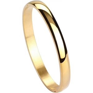 Kalsw-6mm Bracelet Jonc Acier Inoxydable Manchette Femme Homme Bijoux Fantaisie Cadeau Annversaire - Neuf