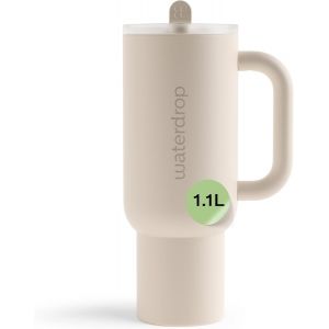 Kalanka-Waterdrop® Gourde Isotherme Avec Paille 1.1 Litre - Froid Pendant 12 Heures, Mug Isotherme, Tasse Isotherme Avec Poignée, Bouteille D'eau En Acier Inoxydable - Neuf