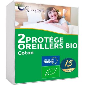 Tianyi-Protege Traversin 160 Cm Absorbant - Lot De 1, Molleton 100% Coton Bio, Housse Traversin 160 Cm Anti Acariens, Antibactérien Et Hypoallergénique - Non Imperméable - Neuf